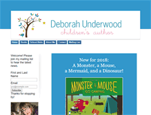 Tablet Screenshot of deborahunderwoodbooks.com